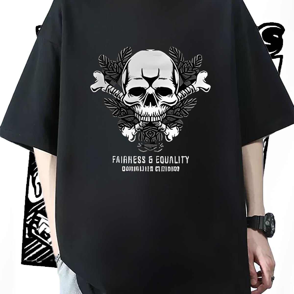 2024 Summer T-Shirts for Men Asian Size Street Men Tees Crew Neck Cotton Breathable Designer