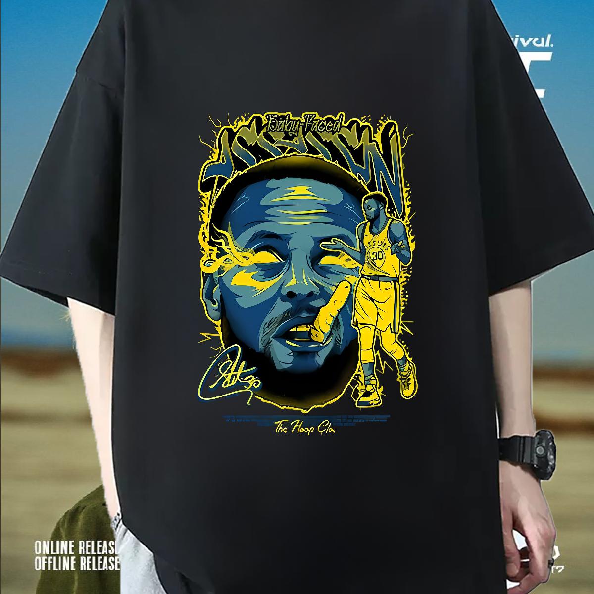 Designer Fashion Man T Shirts Custom Printed Street Wear Men Clothes T-Shirt Crew Neck Cotton Breathable Comfortable