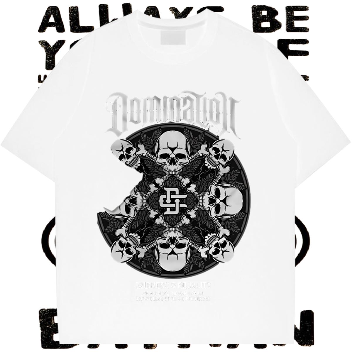 5A Mens T Shirts Street wear Hip Hop Breathable Crew Neck Cotton Mens Tshirts 2024 New Floral Print Top Tees