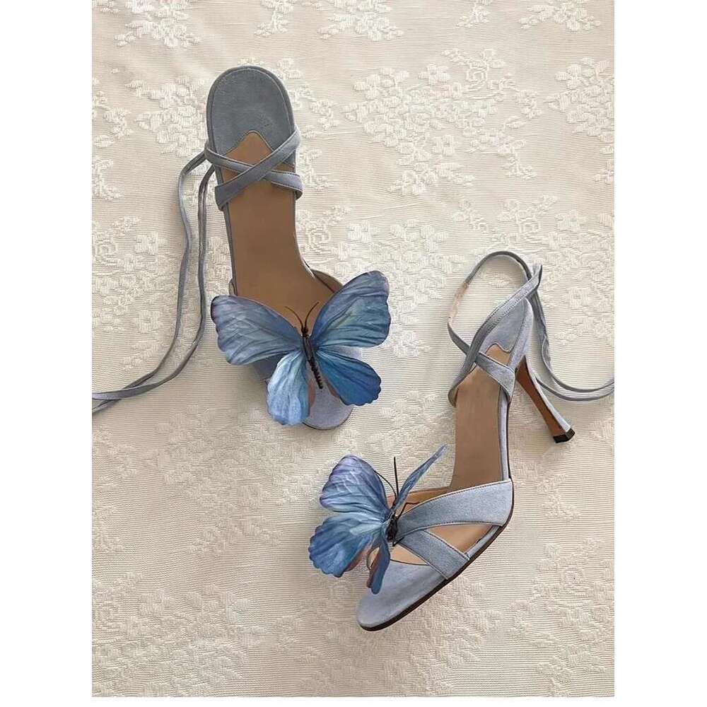 Small Niche Design Bow wer Strap Sandals For hot Women's New Summer Sexy Versatile Open Toe Slim Heels