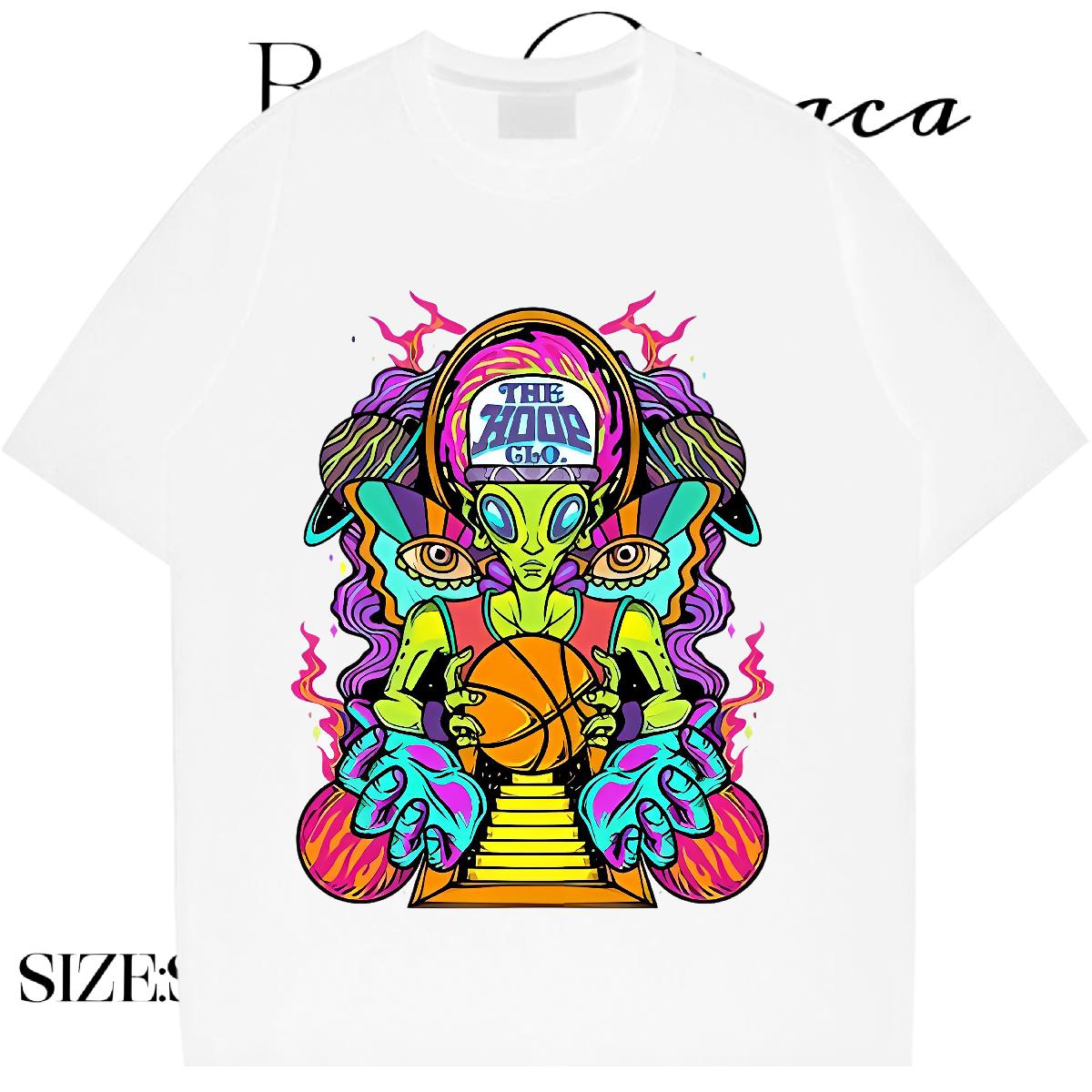 New T Shirts Men Skull Couples T Shirts Home Outdoor 180g Cotton Cool Design Polos