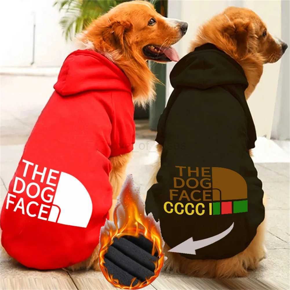 Autumn Winter Pet Clothes Fleece Thicken Pullover Small Medium Large Dog Hoodies Warm Dogs Jacket Coat Outdoor Puppy Casual WearM240713