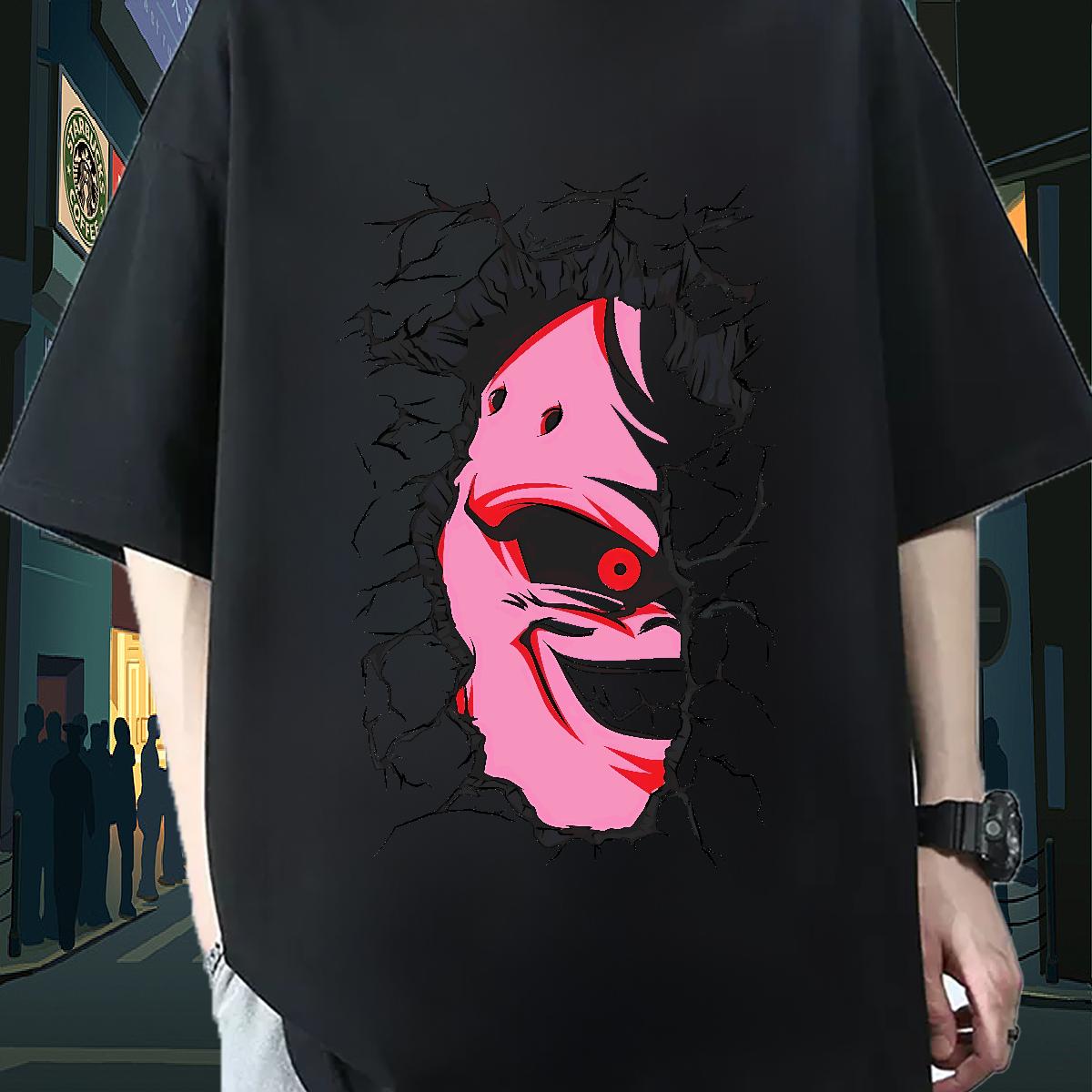 2024 Designer T-Shirts Cartoon Print Men Tops Tees Spring Summer Breathable Short Sleeve 5A Clothings