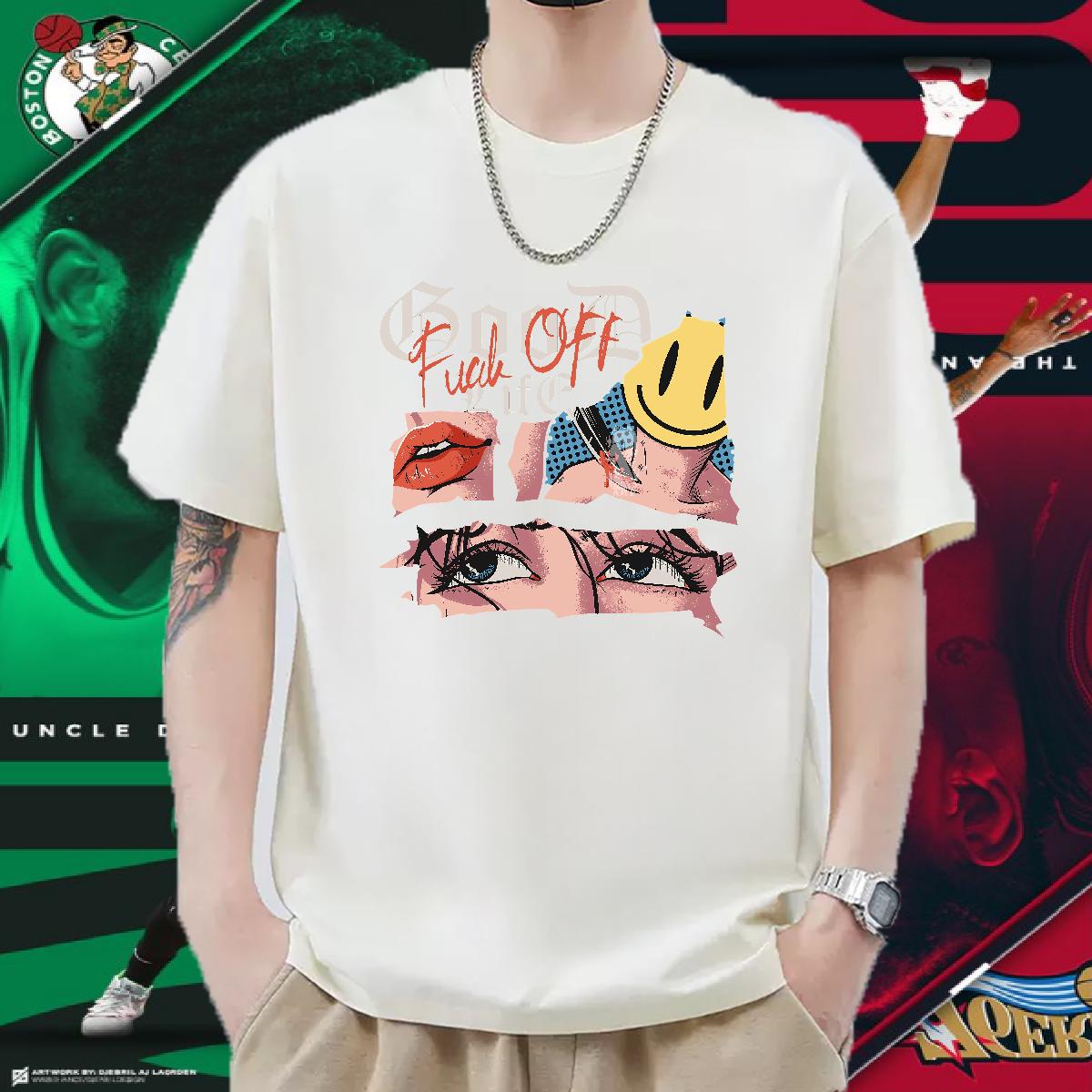 Cool Design T shirt Casual 180g Cotton Men Tops Tees 2024 DIY Printed Tees Shirts