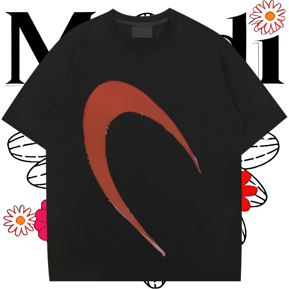 Loose Fit Mens Tshirts Crew Neck Cotton Breathable Casual T shirt Anime Print Factory Direct Tops