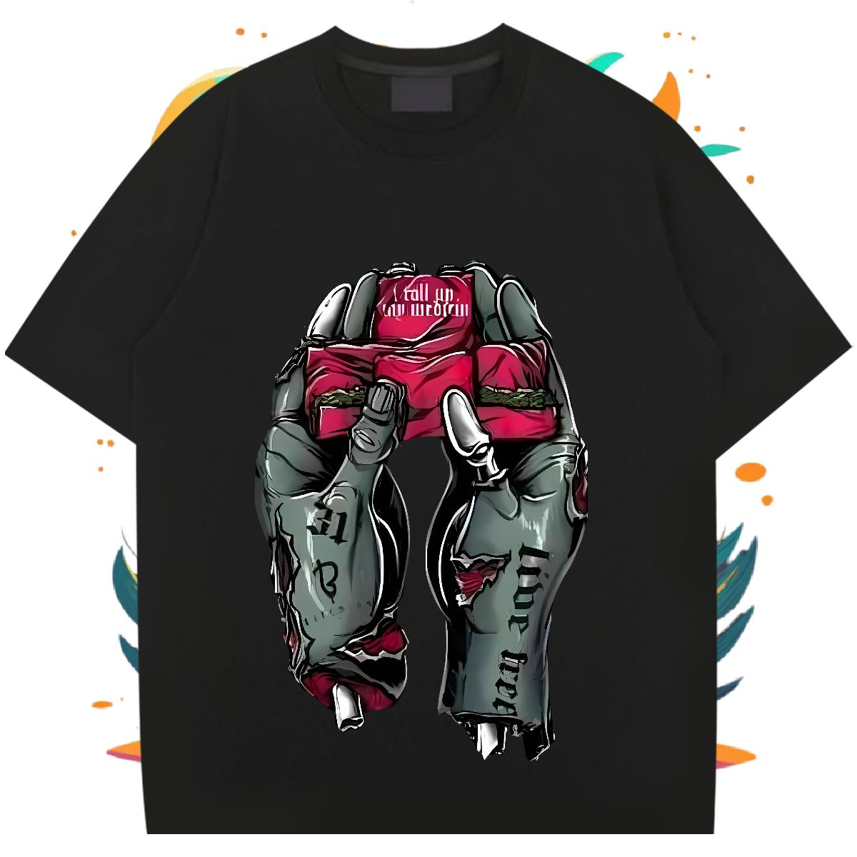 Customized Man T Shirts DIY Summer Casual Men Tops Tees Round Neck Short Sleeve Designer