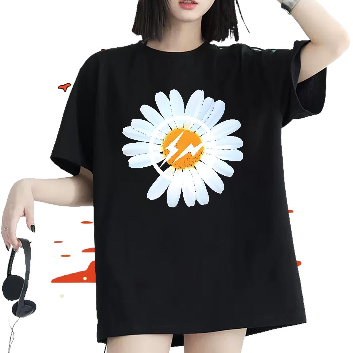 Designer T Shirt For Woman Cotton Breathable Soft Street Casual Women Tees Black White Comfortable Clothes