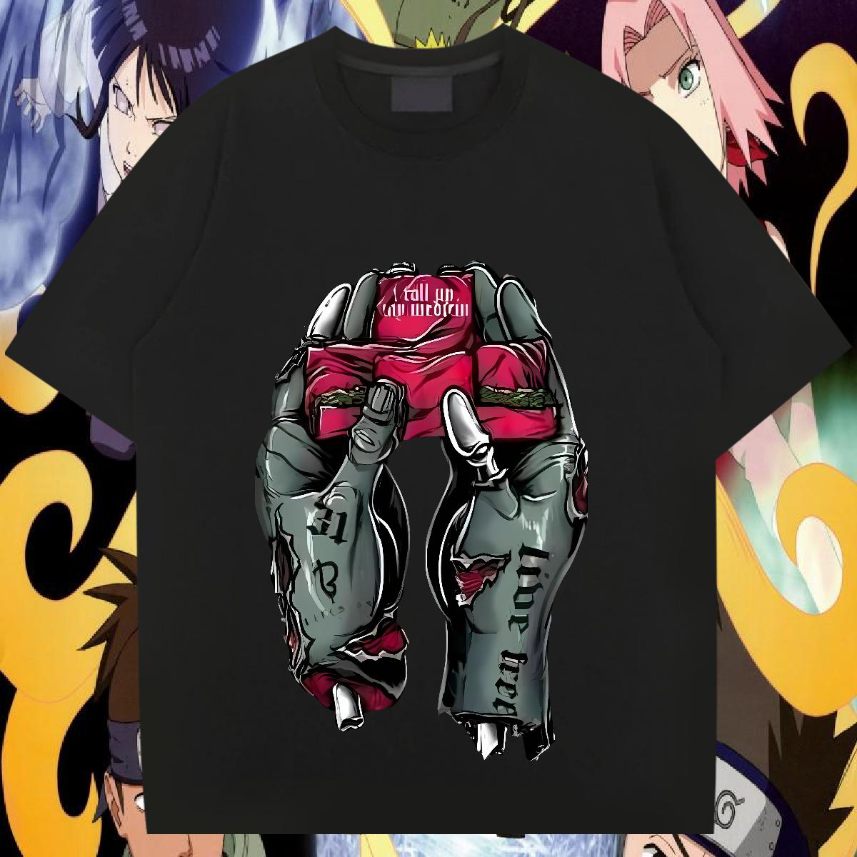 DIY Customized T shirt Floral Print Men Tops Tees Street wear Hip Hop Breathable Short Sleeve High Quality Polos