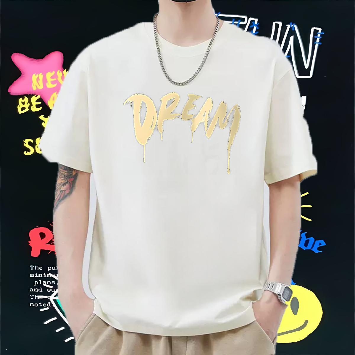2024 Men T Shirts Customized Hip Hop Mens Tshirts Cotton Breathable Soft Wholesale