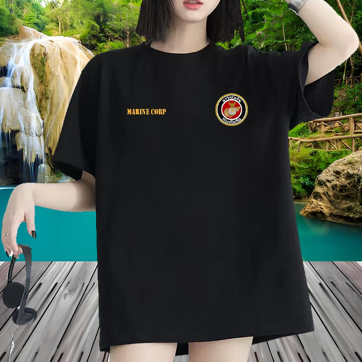 Cotton Breathable Short Sleeve T Shirts Women Fashion Hip Hop Couples T Shirts Cartoon Print Female Top Shirts