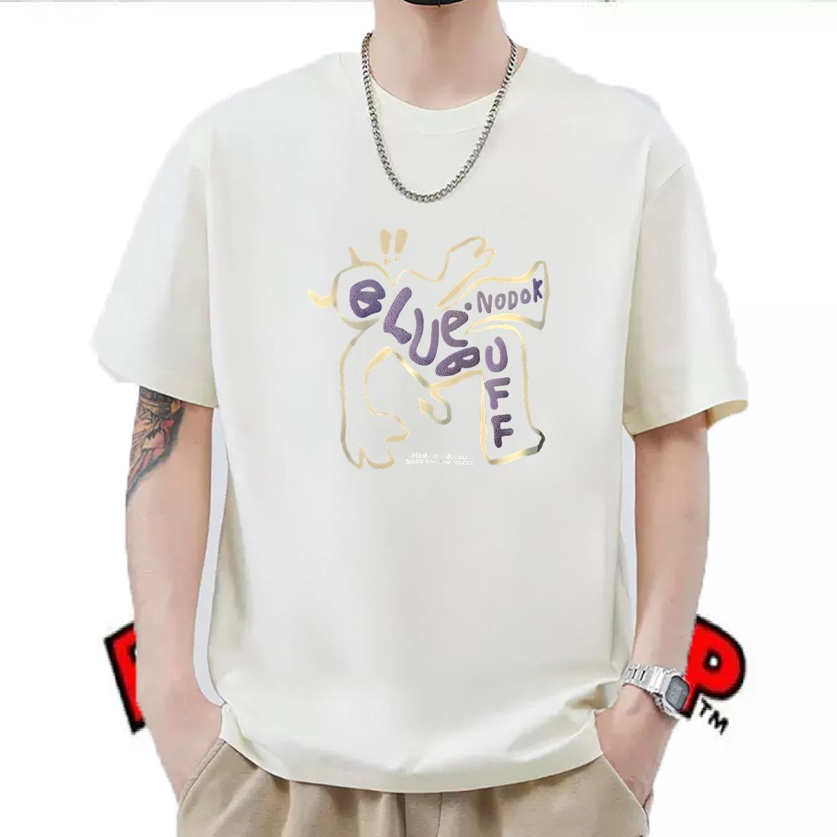 New Designer T-Shirts for Men Anime Print Couples T Shirts High Street Hip Hop Crew Neck Cotton Comfortable Tops Tees
