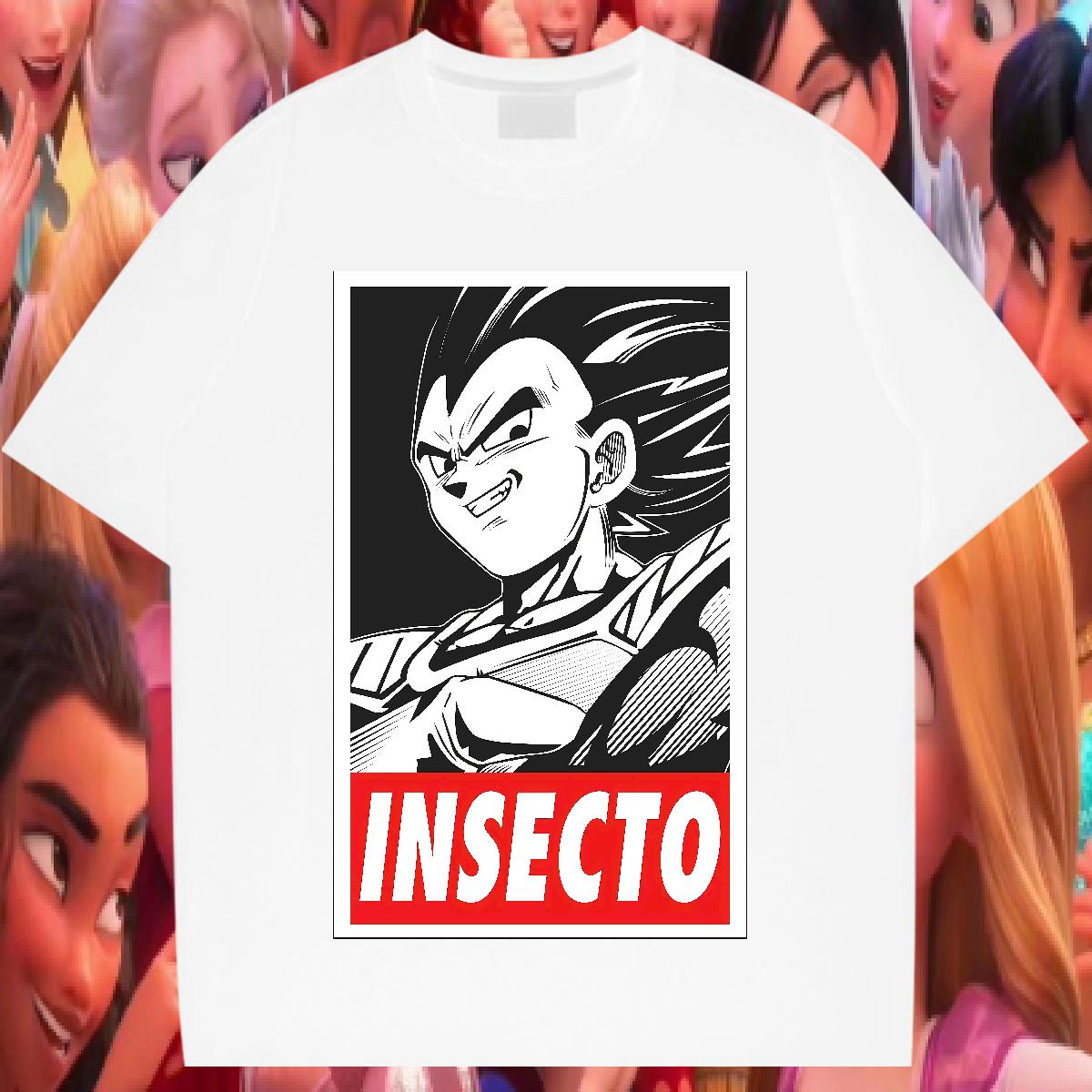 Fashion Casual T shirt Anime Print Daily Wear Men Clothes T-Shirt Crew Neck Cotton Breathable Loose Fit