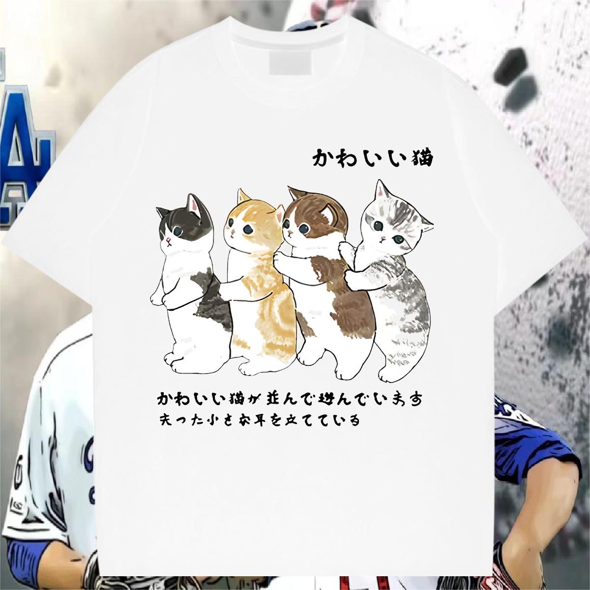 2024 New T-Shirts Custom Print Oversized Couples T Shirts Outdoor Breathable Short Sleeve Cool Design Tees Shirts