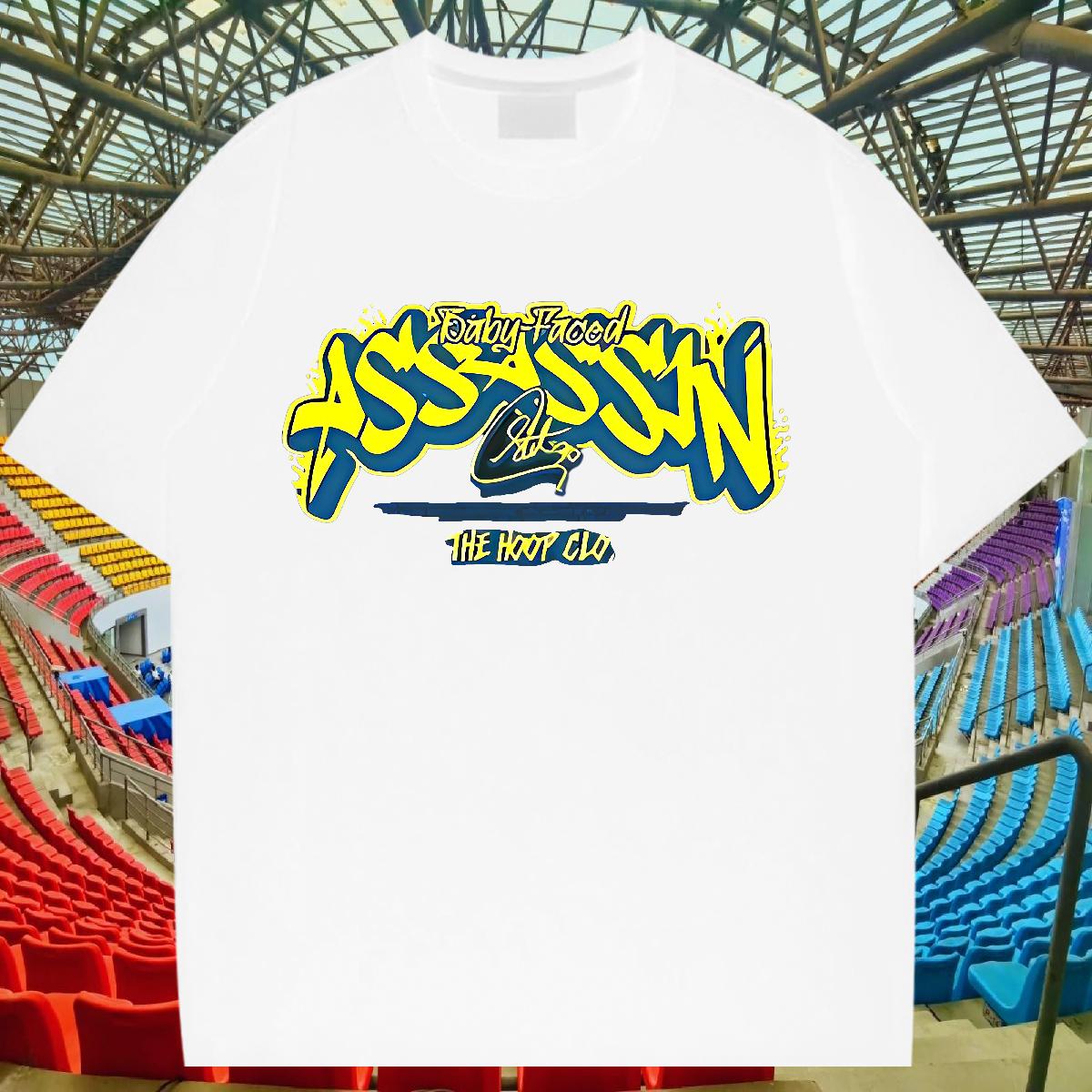 Loose Tshirt for Man Woman Breathable Crew Neck Casual Beach T shirt DIY Casual New Top Tees