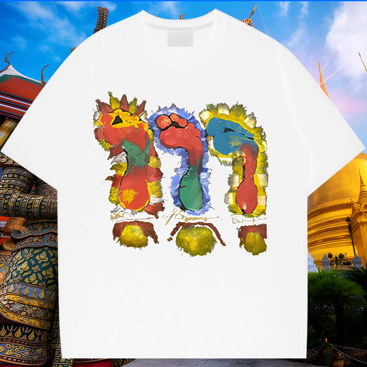 DIY Customized T-Shirts Customized Print Spring Summer Couples T Shirts Cotton Breathable Soft 5A