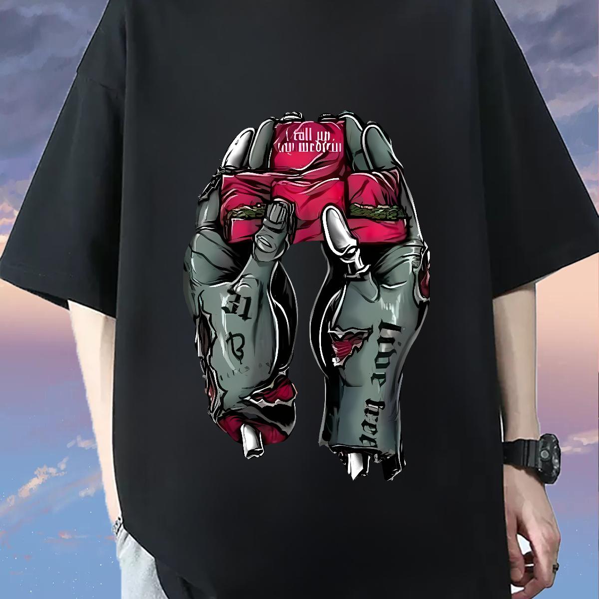 Comfortable Man T Shirts Outdoor Breathable Crew Neck Cotton Men Tops Tees Designer Customized Wear