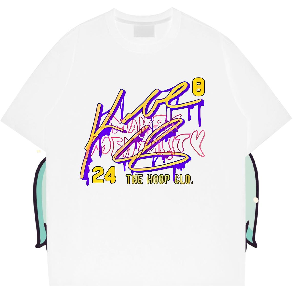 5A T-Shirts for Men Hip Hop Breathable Short Sleeve Men Tees 2024 Summer DIY Anime Top Tees