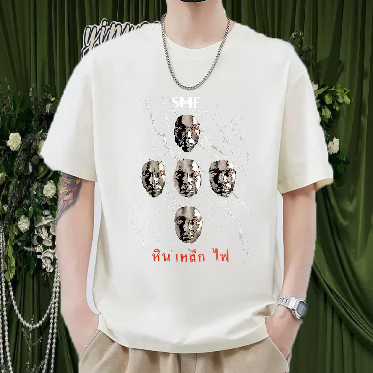 DIY T Shirt For Man Floral Print Street Casual Tshirts Crew Neck Cotton Breathable 5A