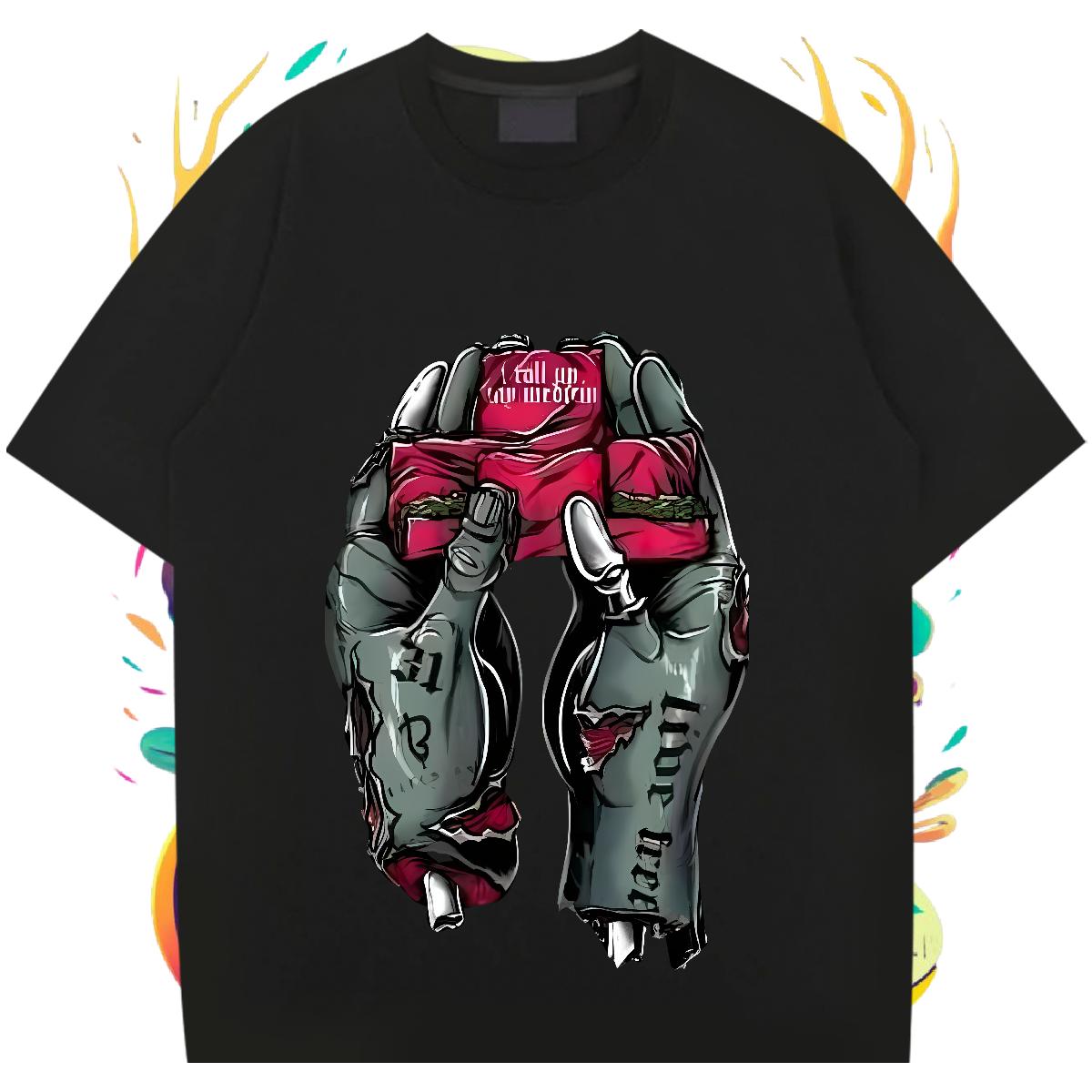 Brand T Shirt For Man Custom Anime Tshirts Hip Hop Cotton Breathable Short Sleeve High Quality Tops