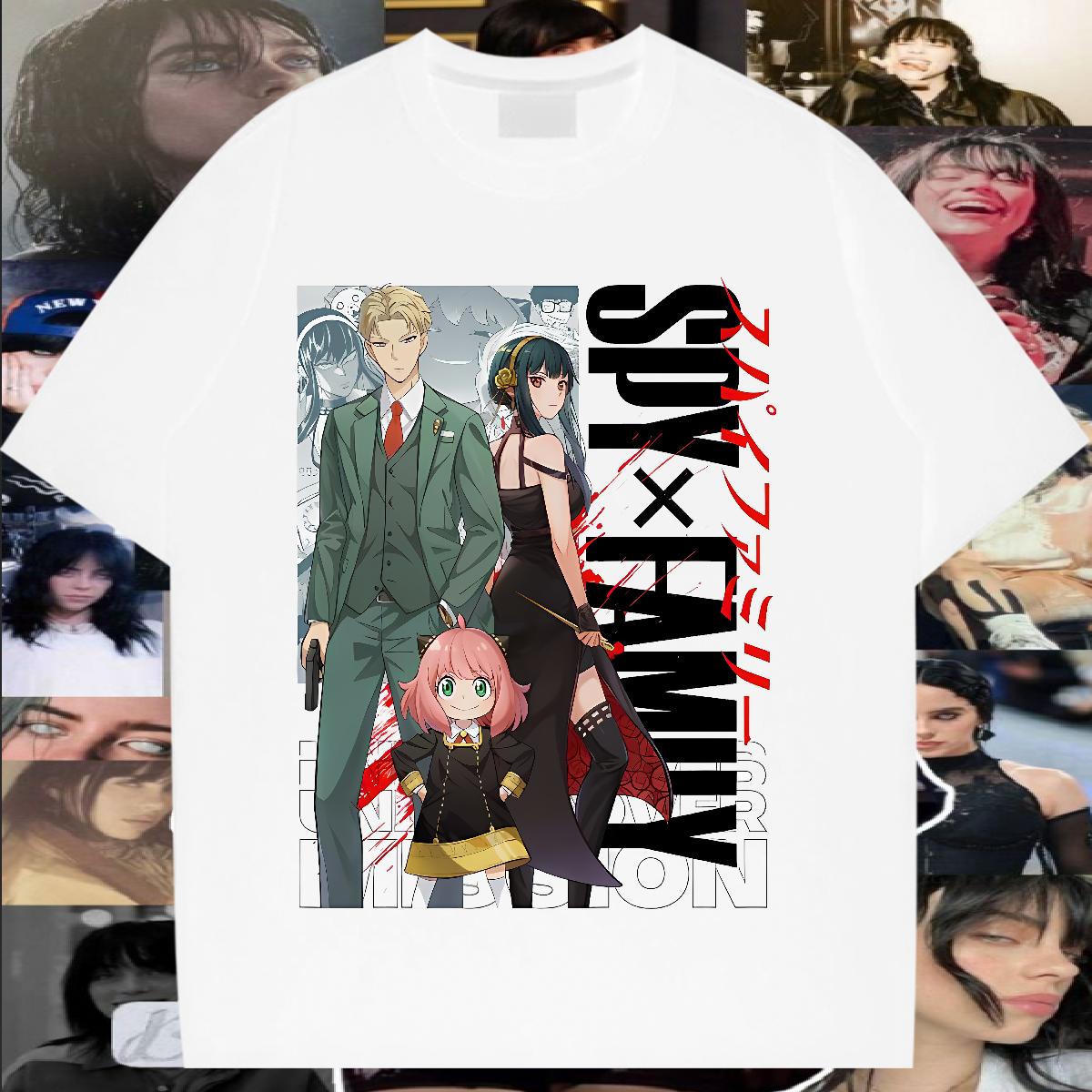 Fashion Woman T Shirts Breathable Crew Neck Hip Hop Lady T shirt Custom Anime 5A Top Tees