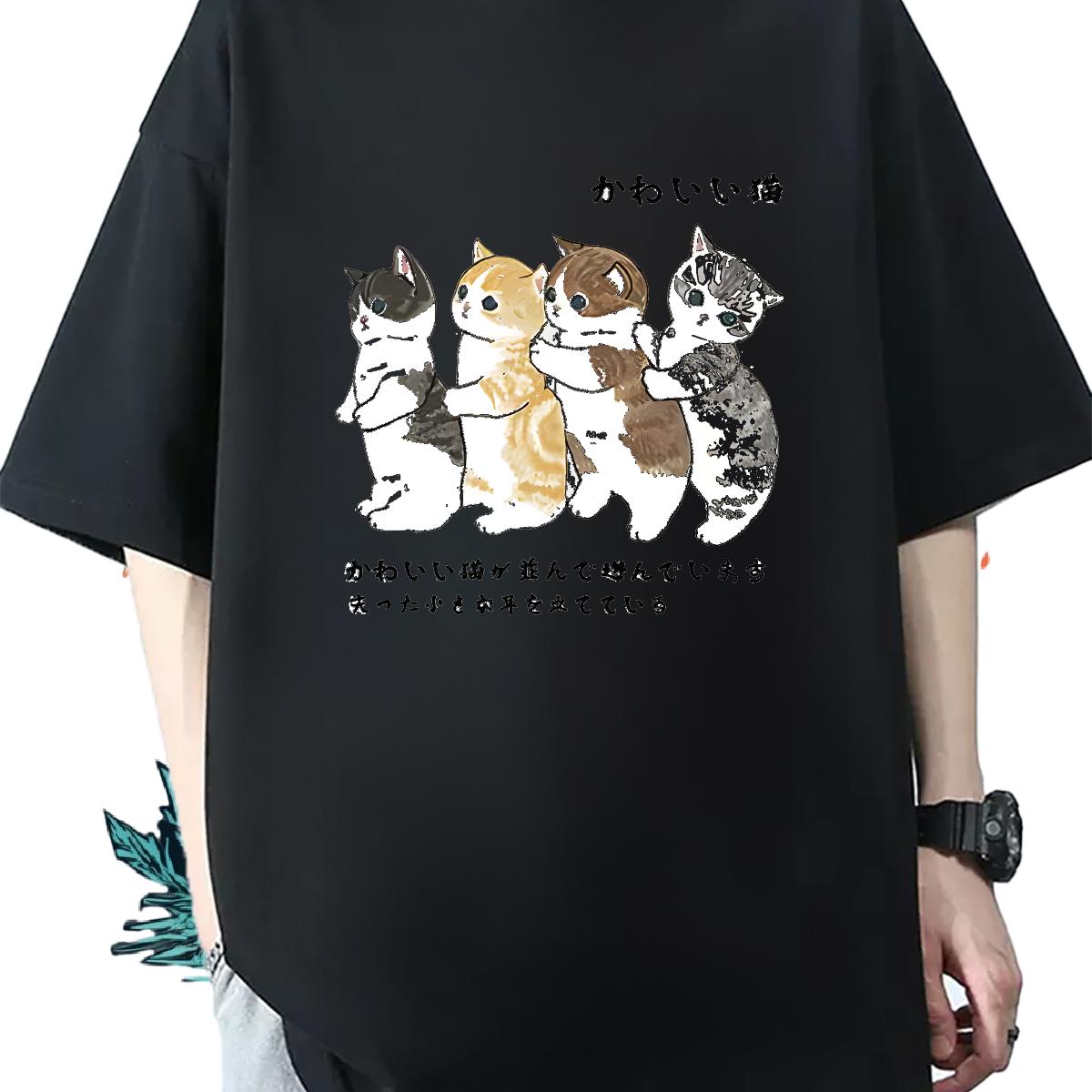 Wholesale Mens T Shirts Custom Print Plus Size Street Mens Tshirts Breathable Crew Neck Cotton High Quality