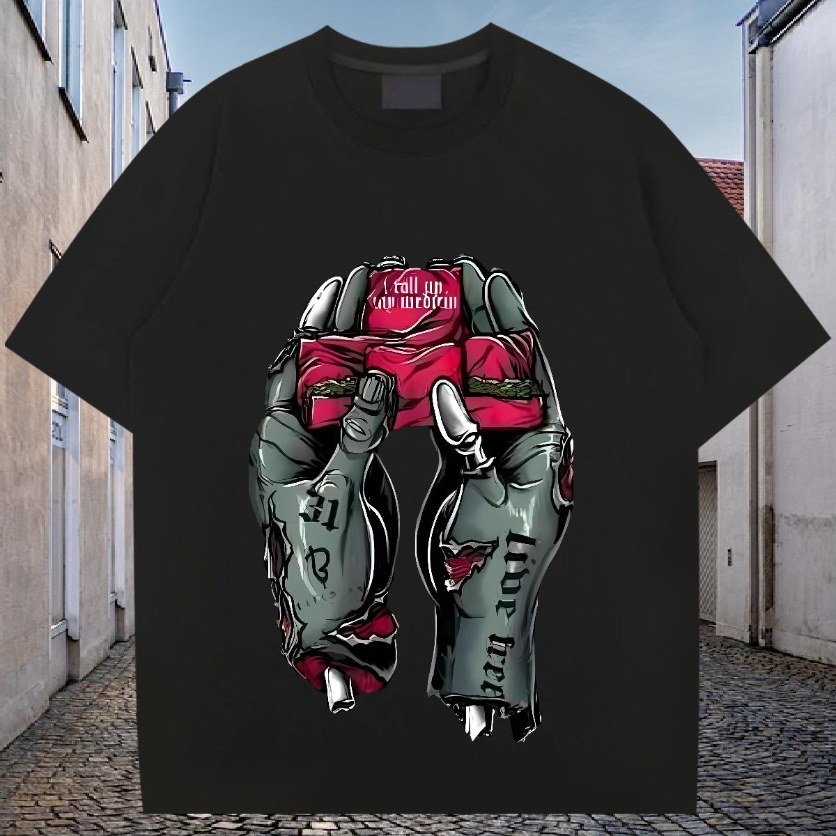 Soft Men Tees Crew Neck Cotton Breathable Street T shirt Asian Size Designer Tops Tees