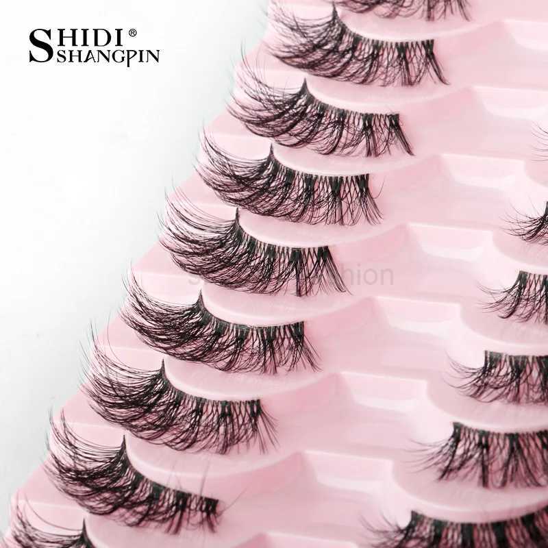 Half Fake Eyelashes 5/10 Half Lashes Soft Natural Cat Eye Lashes Makeup Tool Extension Fluffy Faux Cils maquiagem Half LashesCL240713