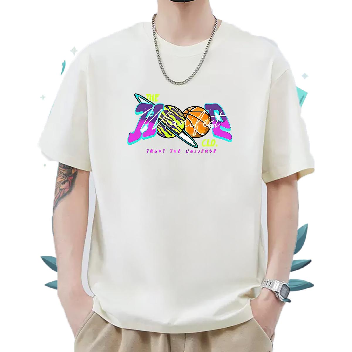 Loose Fit Mens Tshirts Cotton Breathable Short Sleeve Sport Men T Shirts DIY 2024 Tees Shirts