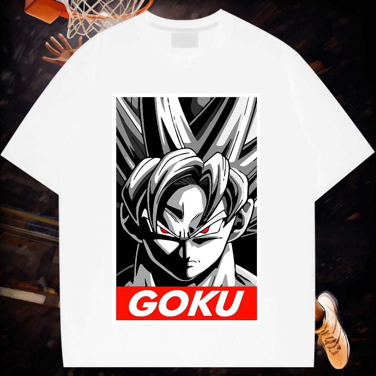 New T Shirt For Man Customized Print Tshirts High Street Hip Hop Crew Neck Cotton Breathable 5A Top Tees