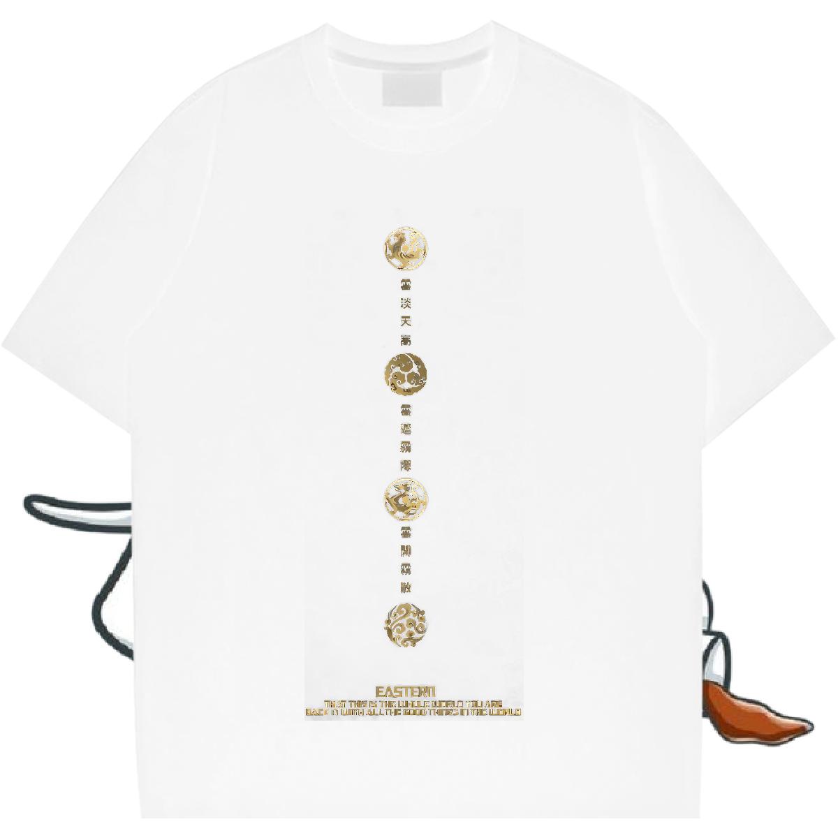 Cool Design Men Tees Crew Neck Cotton Outdoor Man T Shirts Cartoon Printing S-3XL DIY Tops Tees