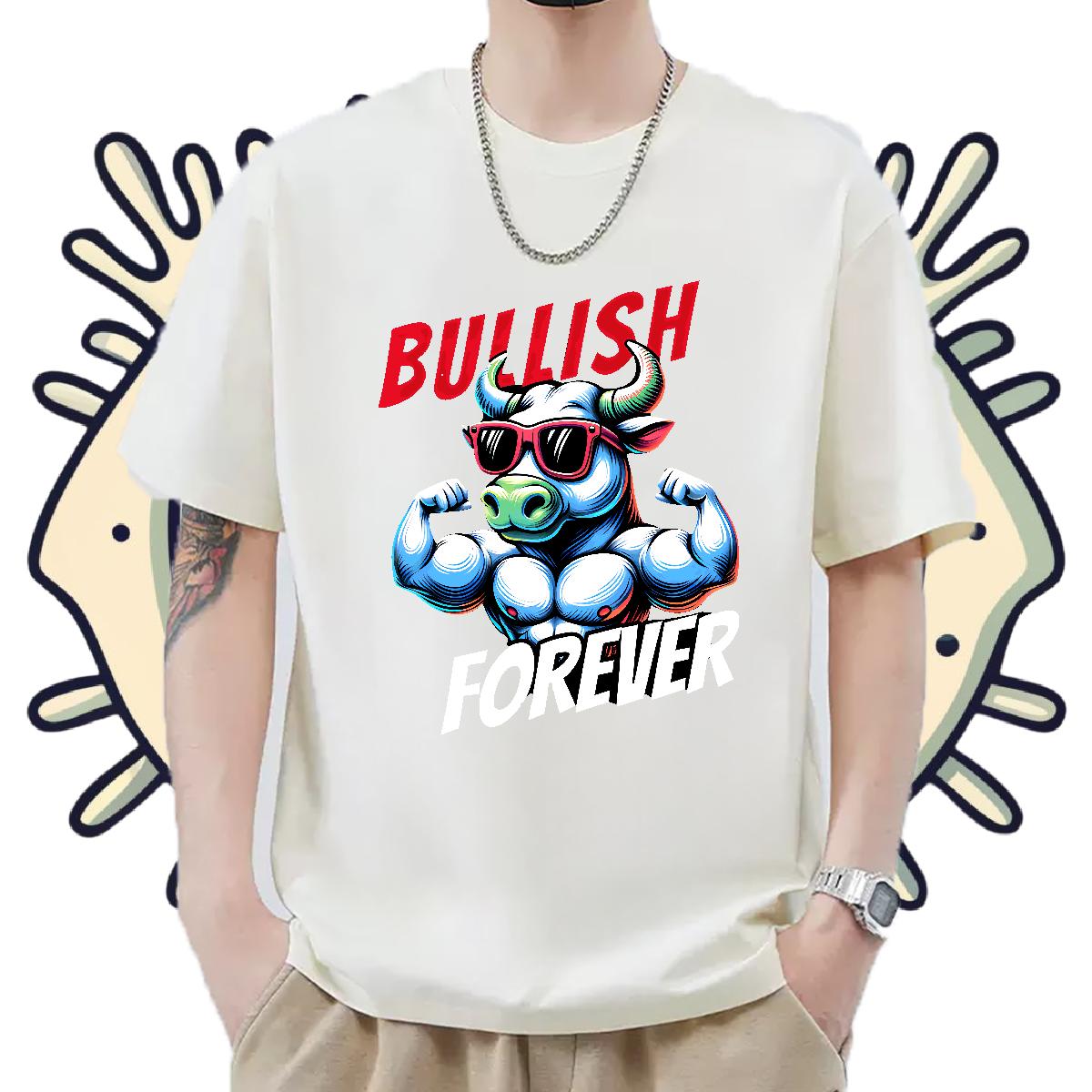 Loose Fit T-Shirts Casual Beach Short Sleeve Cotton O-Neck Men Tshirts Fashion Casual Cartoon Printing S-3XL Polos