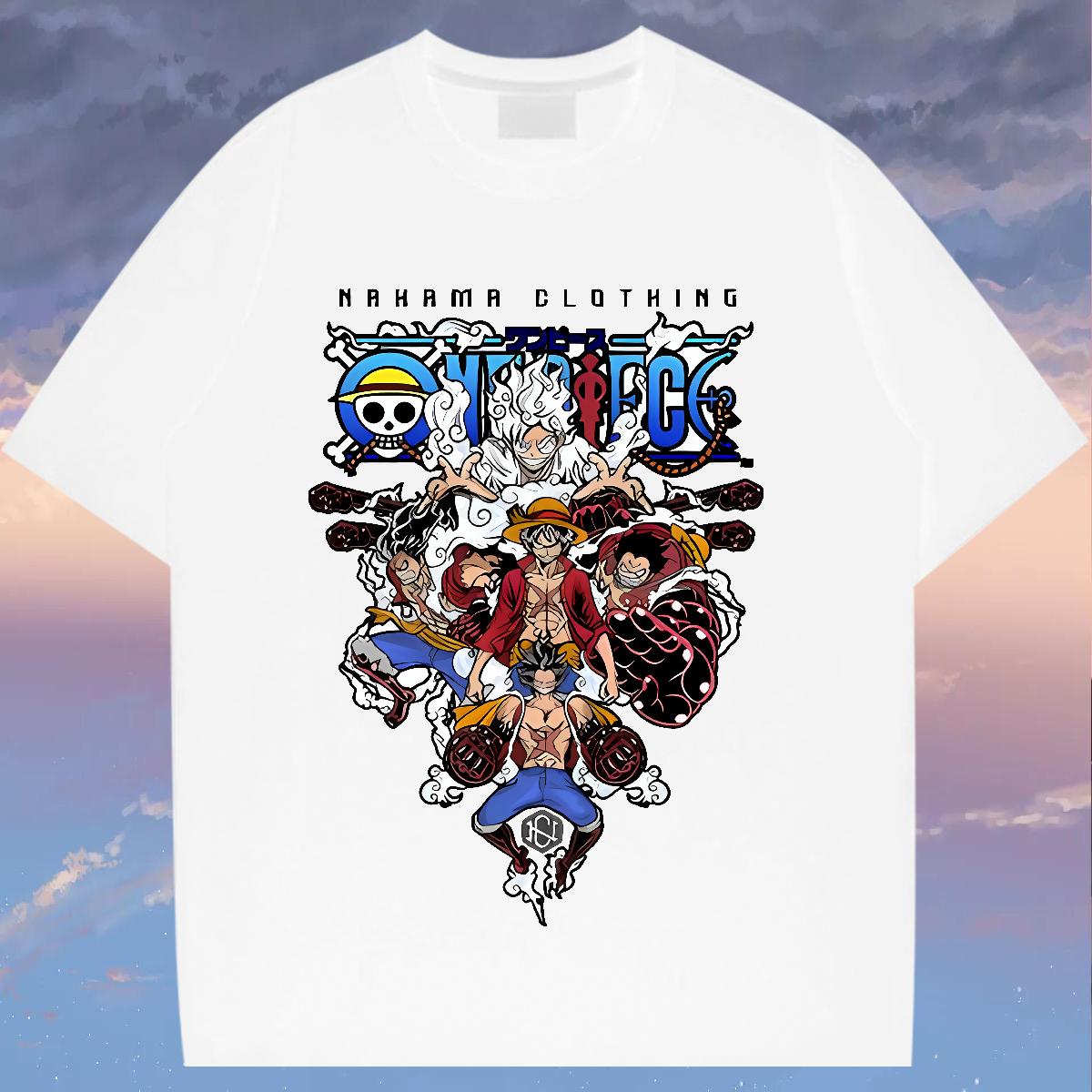 2024 Summer T-Shirts for Men Cartoon Print Casual Beach Men Tees Breathable Crew Neck Classic