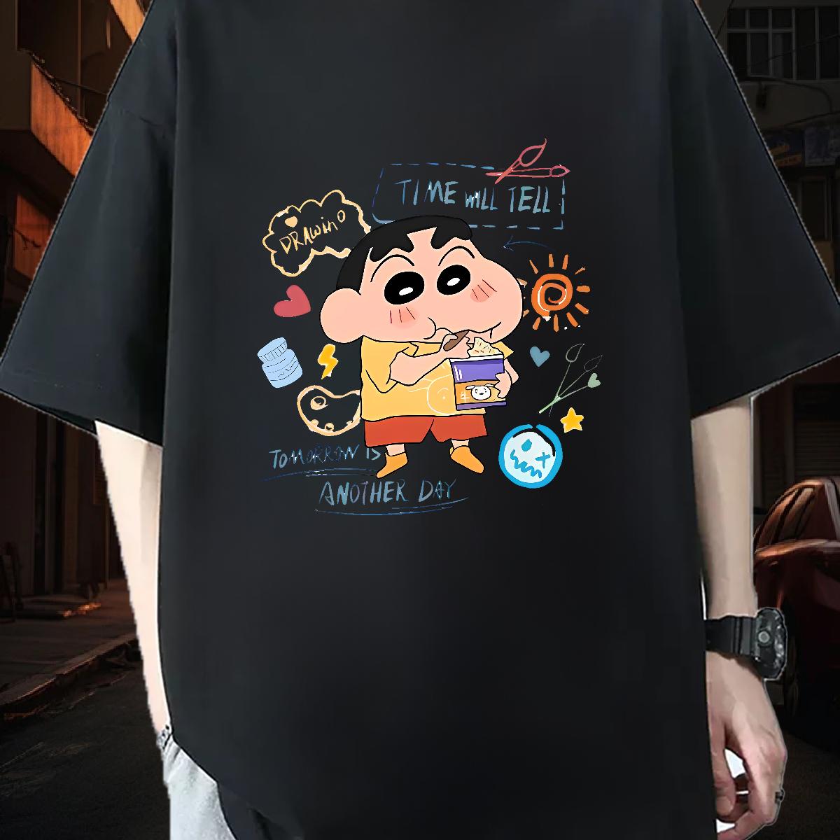 Popular Men Tshirts Cotton Breathable Short Sleeve Anime Printing Street Man T Shirts Custom Print Plus Size New Designer Polos