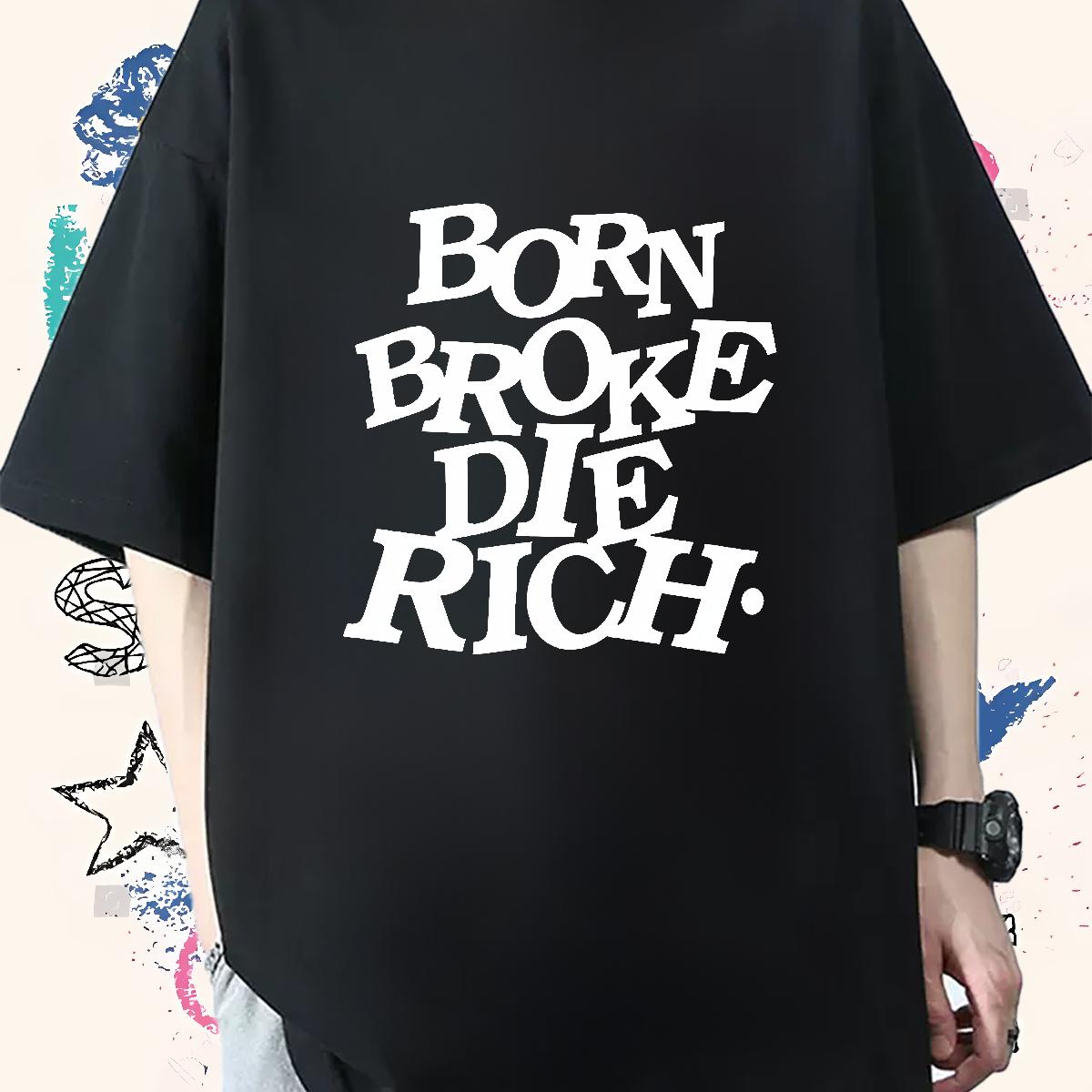 New Designer T shirt DIY Printed Casual Mens Tshirts Breathable Crew Neck Cool