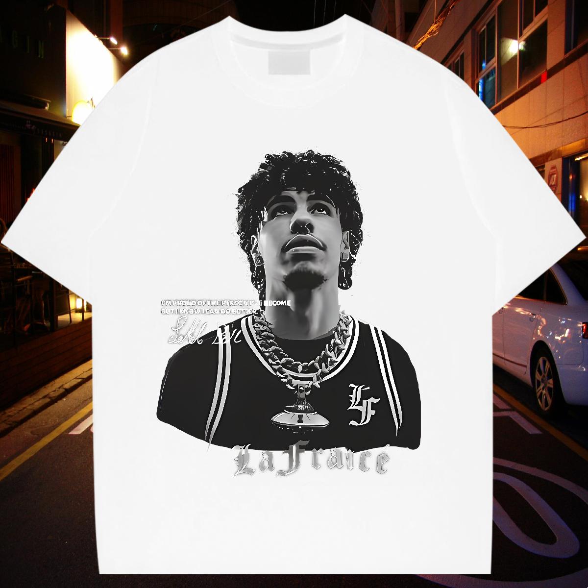 Designer Mens T Shirts Street Crew Neck Cotton Breathable Tshirts DIY Customized Cartoon Printing S-3XL Clothings