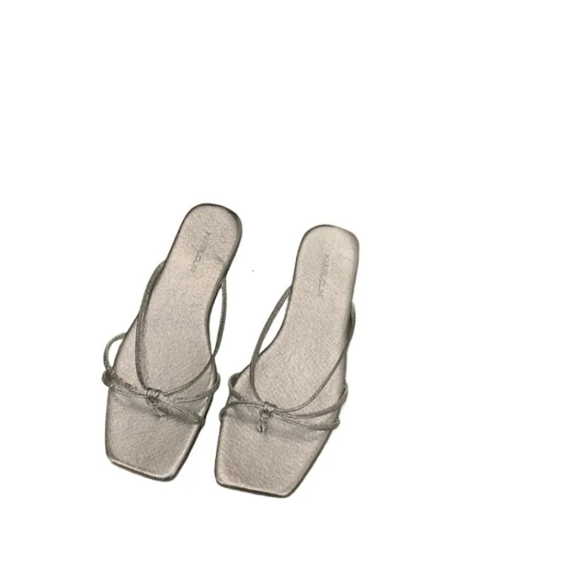 Summer Outdoor Modern Slippers Flat Bottom Low Foot Womens Shoes for Sale 2024 Fashion Solid Shallow Sexy Womens Shoes Chinelos 240712