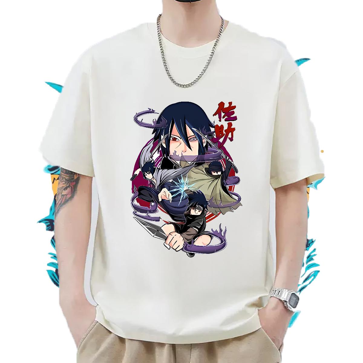 Fashion Designer T-Shirts Black White Men Tees Anime Printing Street Short Sleeve Cotton O-Neck 5A Tops