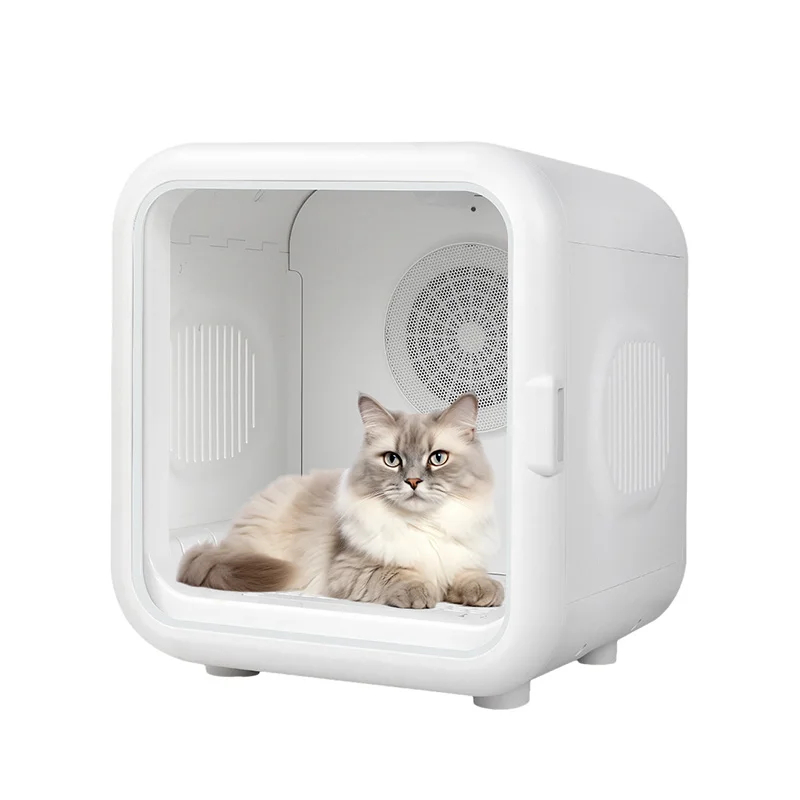 Automatic Pet Dryer Box Ultra Quiet Smart Temperature Control Dryer Sheets Pet Hair 360° Efficient For Cats And Small Dogs