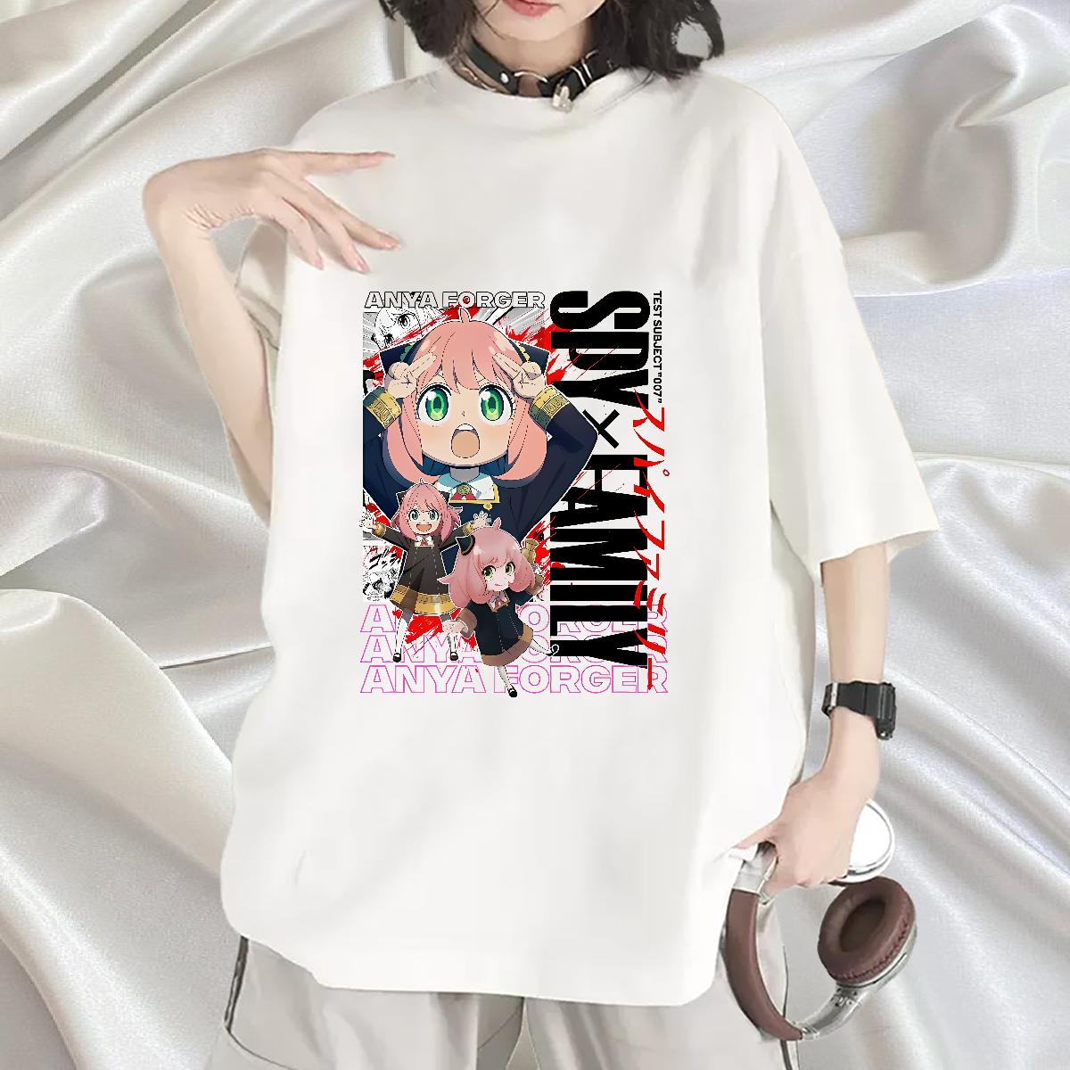Fashion New T Shirts Women Breathable Crew Neck Cartoon Anime Tees Sports Casual Loose fit Woman Tshirt