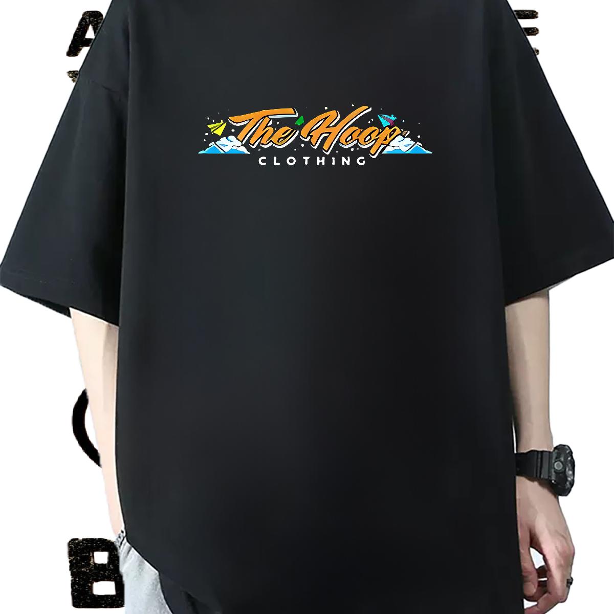 Soft Mens T Shirts Beach 180g Cotton Men Tops Tees Fashion Casual DIY Polos