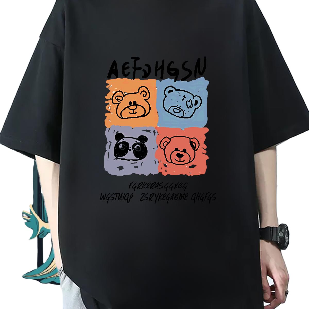Classic Tshirts Crew Neck Cotton Sport T Shirts Men Anime New Designer Wear