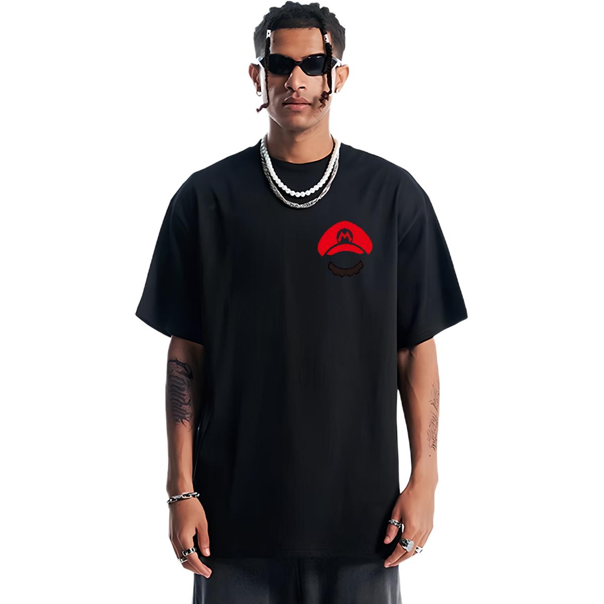 Customized Mens T Shirts Black Oversized Tshirt for Man Woman Street Cotton Breathable Soft Tshirts