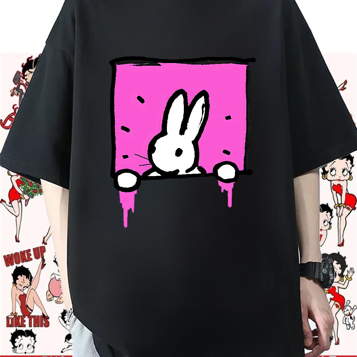 5A T shirt Street Casual Crew Neck Cotton Men Tops Tees 2024 Designer Cartoon Printing S-3XL Clothes