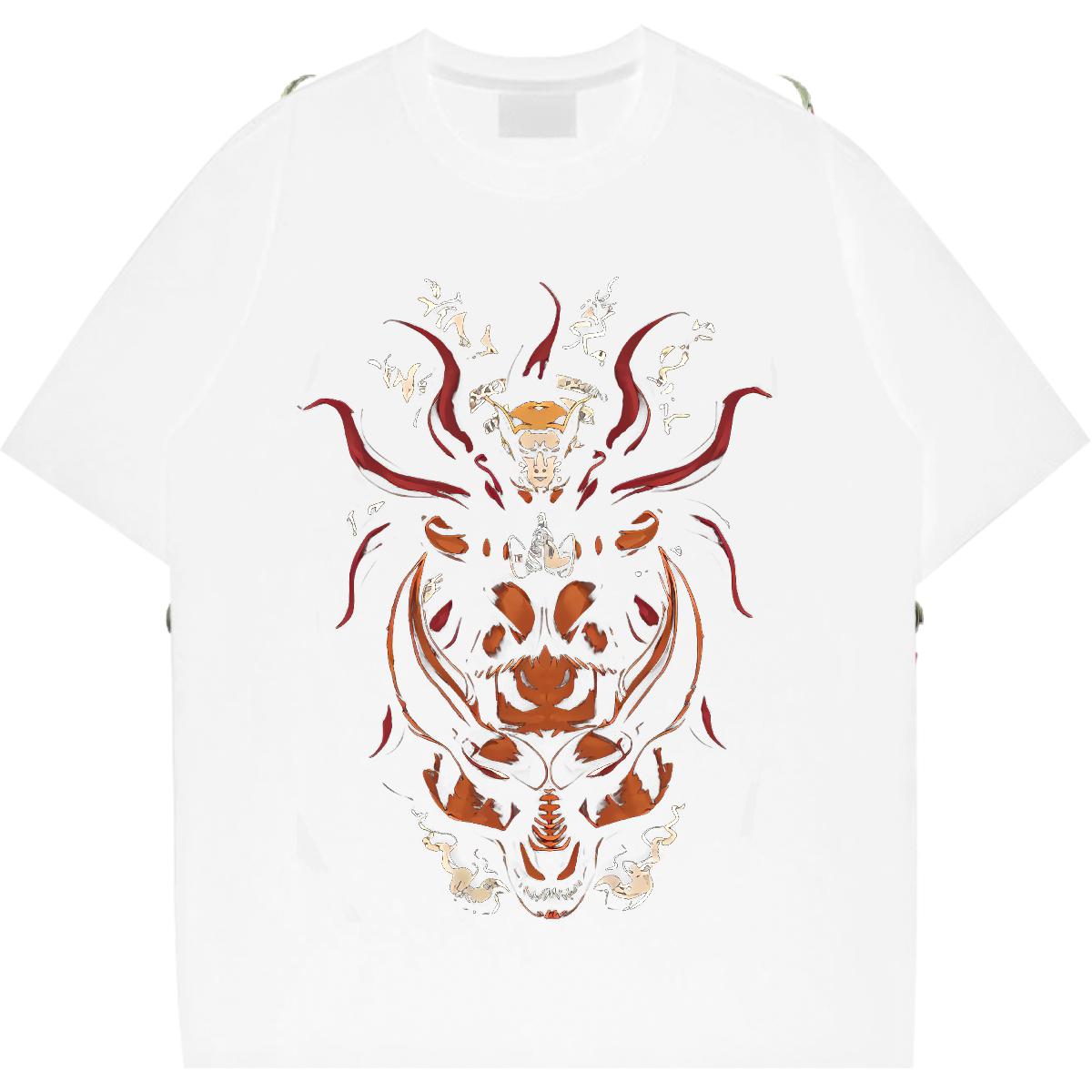 Classic T-Shirts Short sleeve Cotton Soft Skull Tee Shirt Beach Designer Womens Tshirts