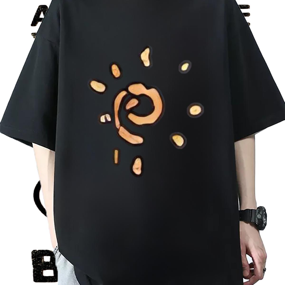 Soft T-Shirts for Men Daily Outfit Cotton Breathable Soft Tshirts 2024 Anime Print Tees Shirts