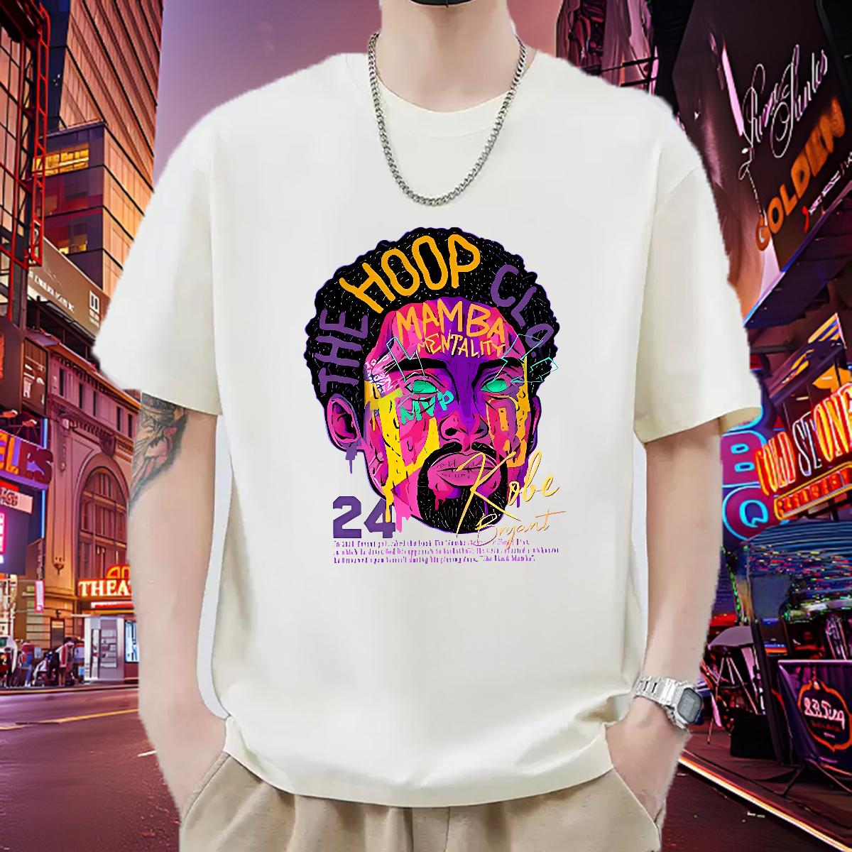 Loose T Shirts Men Home Outdoor Crew Neck Cotton Tshirt for Man Woman Classic Casual Black Oversized Wear