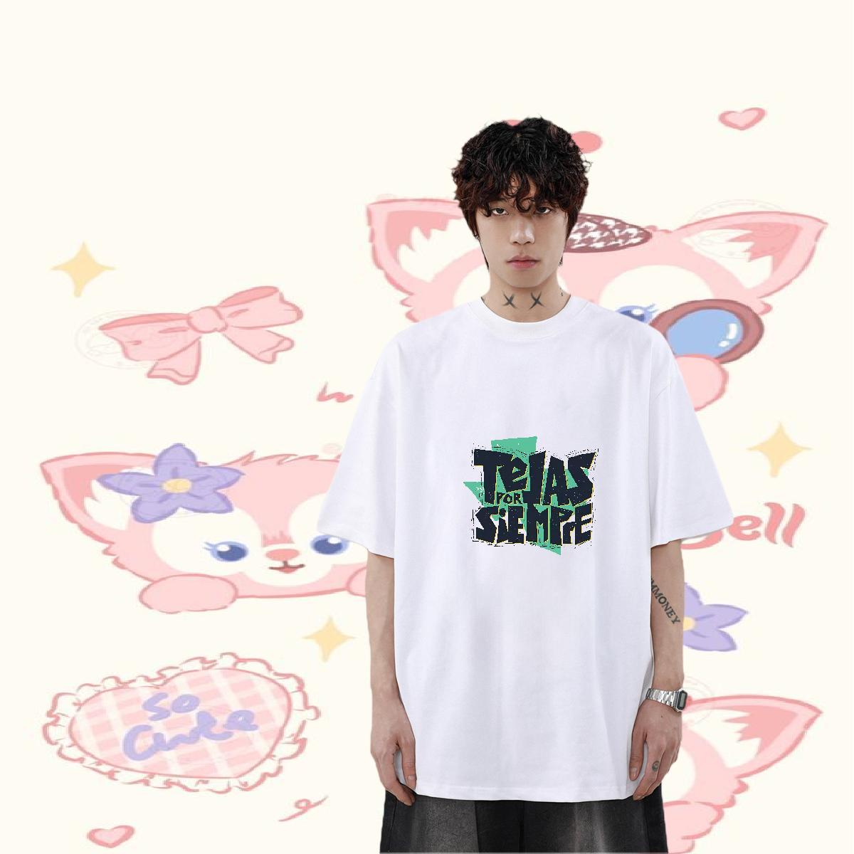 Customized T Shirt For Man DIY Men Clothes T-Shirt Street Wear Cotton Breathable Loose Polos