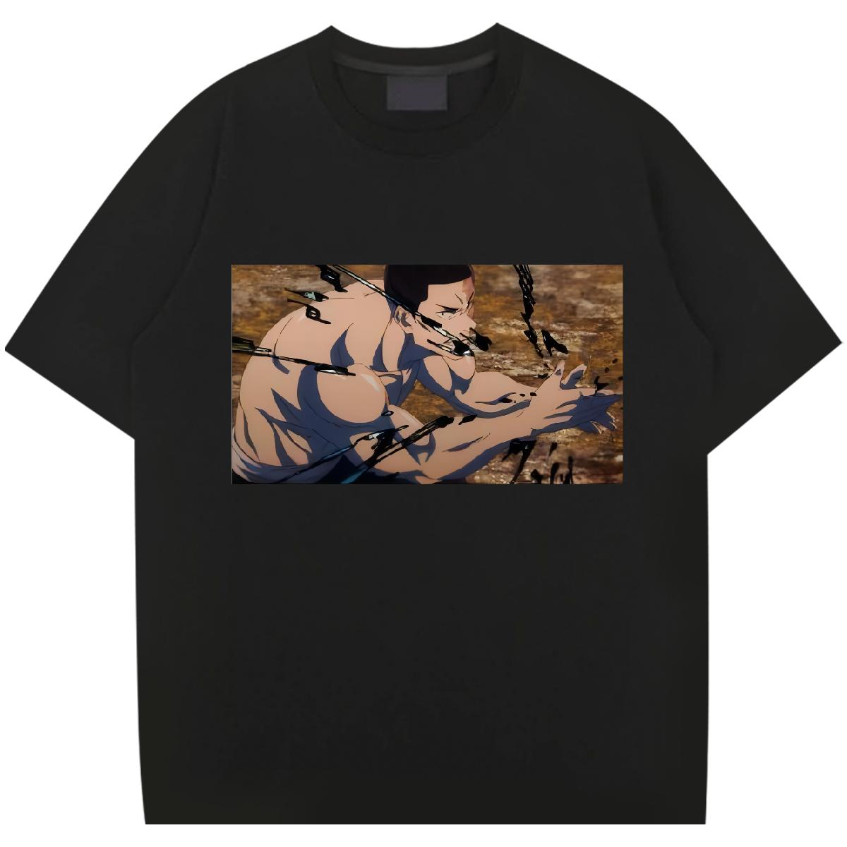 Comfortable Tshirts Short Sleeve Cotton O-Neck Hip Hop Street T-Shirts DIY Anime 2024 Tops