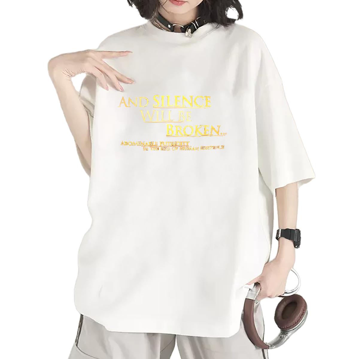 Nice Women T Shirts Round Neck Short Sleeve Tees Shirts Beach Fashion Womens Tshirts Cartoon Printing S-3XL