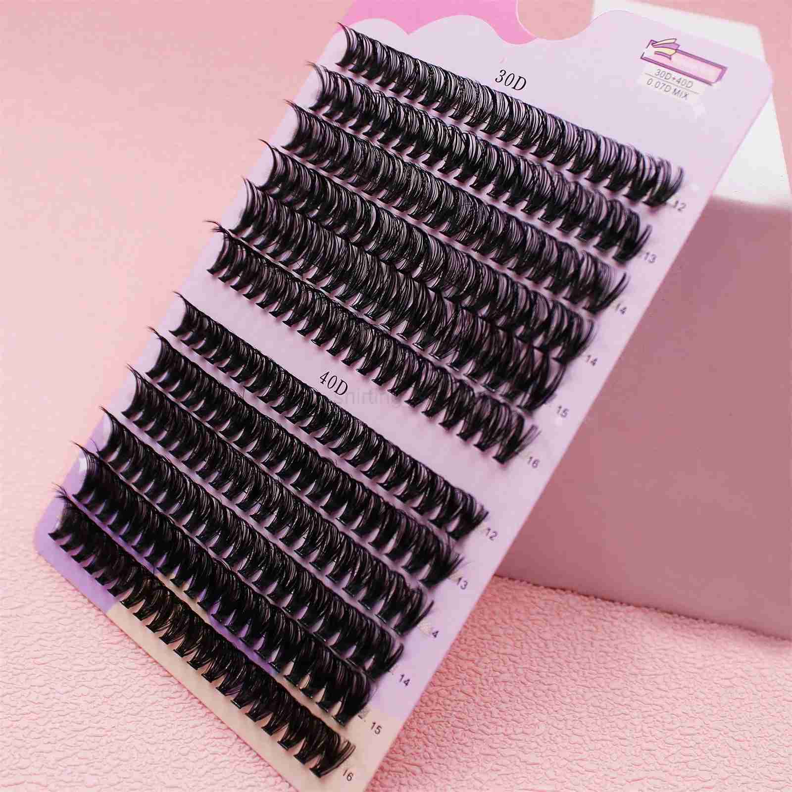 Curl 12-16mm Mix D 30/40D Cluster Lashes Individual Lashes Lash Extensions Clusters Lashes coft Natural False EyelashesCL240713